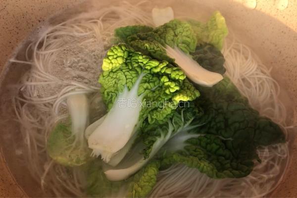 青菜肉丝汤面的做法图解6