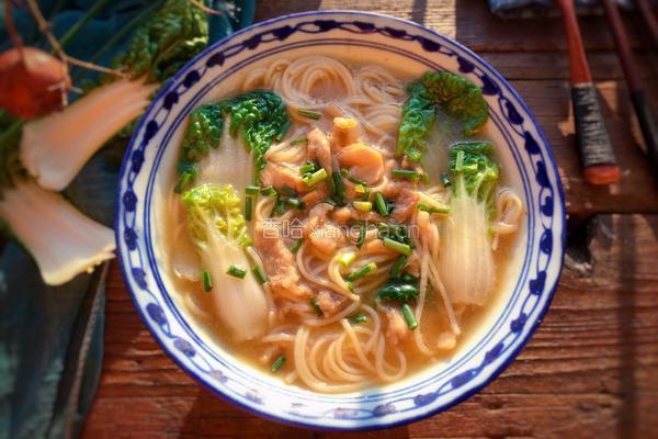 青菜肉丝汤面的做法图解12