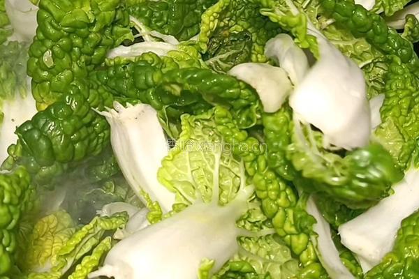 清炒菊花白菜的做法图解4