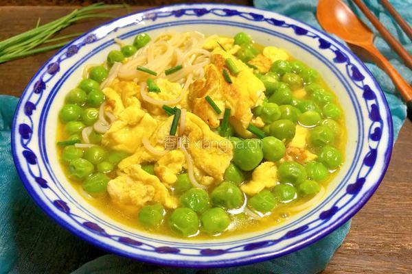 豌豆鸡蛋汤面的做法图解13