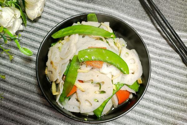 荷兰豆炒藕片的做法图解11