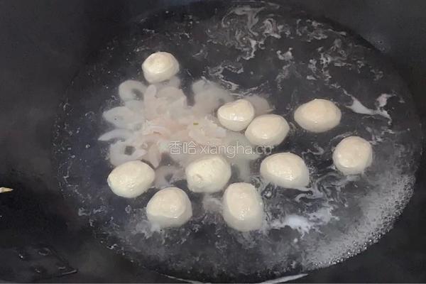 虾仁紫菜河粉的做法图解3