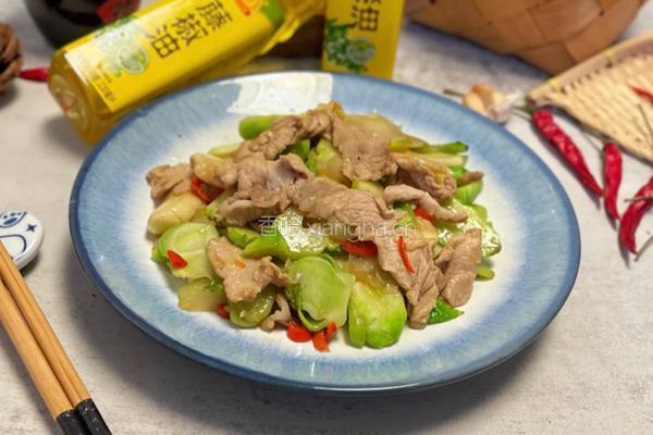 儿菜炒肉片的做法图解9