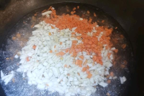茄汁虾饼的做法图解3