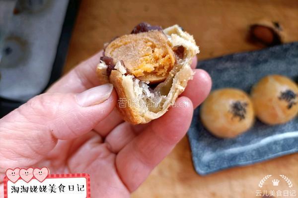 蛋黄酥的做法图解13