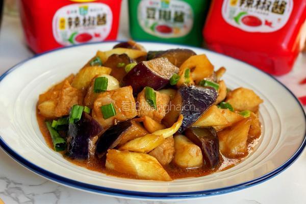 茭白茄子焖肉的做法图解13