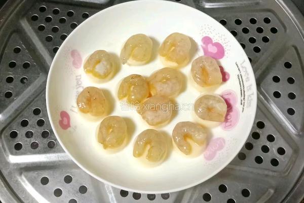 玉子豆腐蒸虾仁的做法图解8