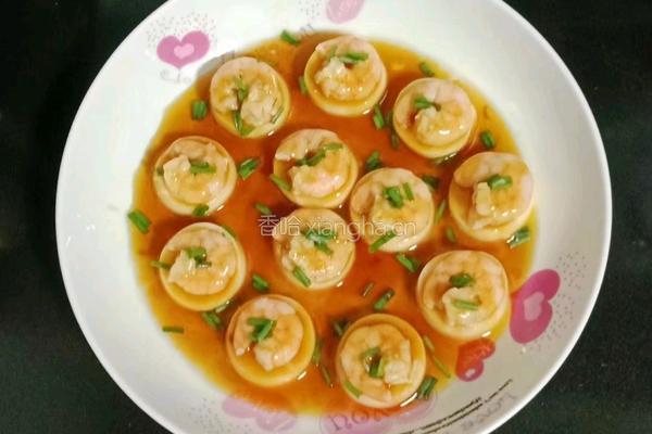 玉子豆腐蒸虾仁的做法图解12