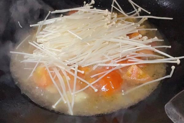 金针菇番茄汤的做法图解6