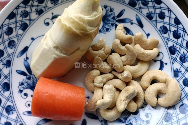 腰果炒莴笋的做法图解2