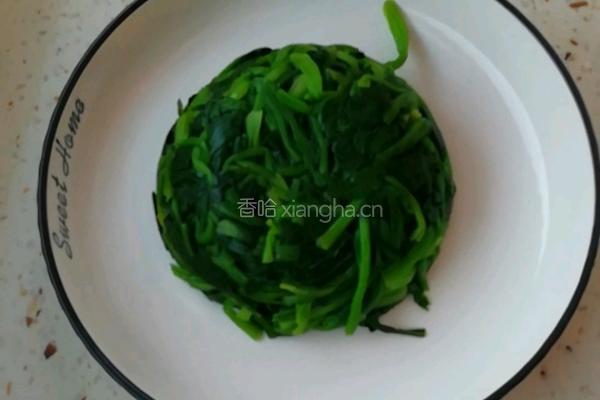 麻酱菠菜的做法图解3