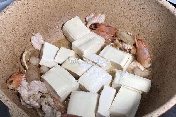 鲜虾豆腐煲的做法图解8