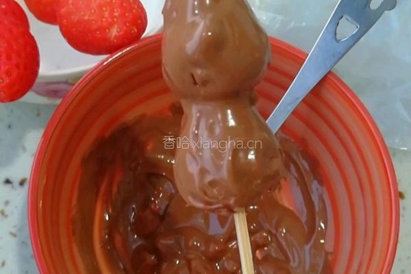 巧克力草莓的做法图解5
