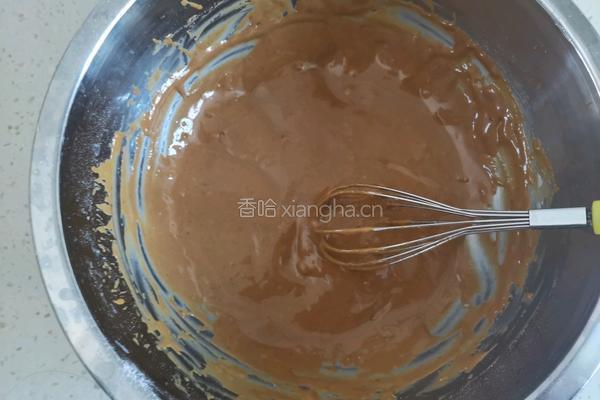 淋面咖啡中空戚风蛋糕的做法图解7