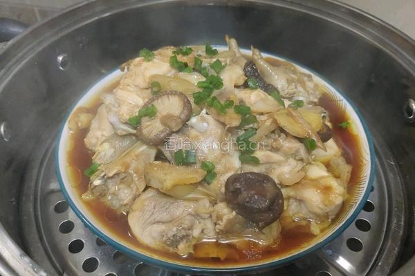 冬菇蒸滑鸡的做法图解9