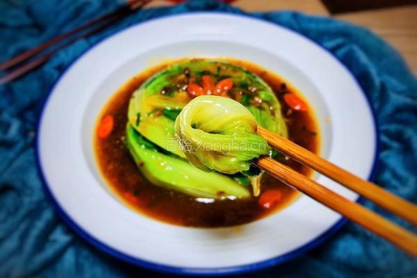枸杞蚝油生菜的做法图解10