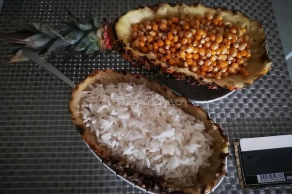 干蒸菠萝米饭的做法图解7