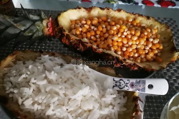 干蒸菠萝米饭的做法图解8