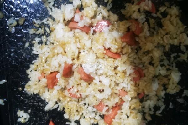 牛板筋炒饭的做法图解6