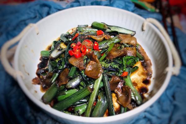 腊肉炒菜苔的做法图解8