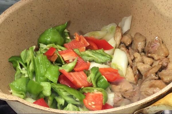 大葱青椒炒肉的做法图解6