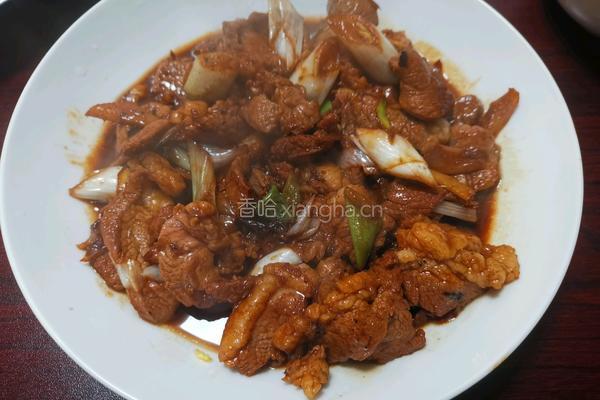 葱爆羊肉的做法图解8