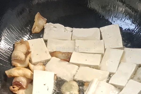 口蘑腊味豆腐的做法图解7