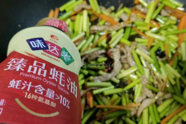 蒜苔肉丝 的做法图解6