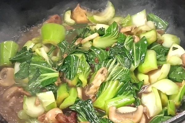 口蘑豆腐炖白菜的做法图解11