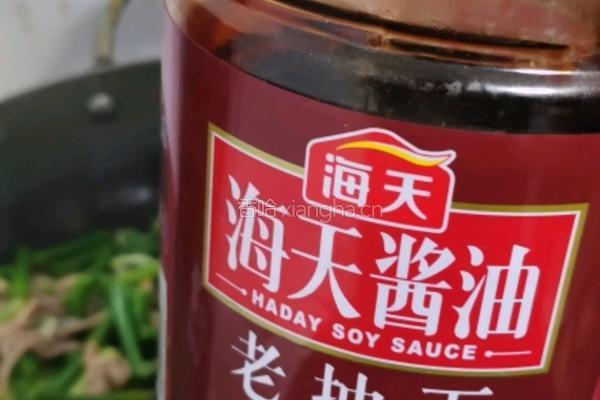 家常蒜苔炒肉的做法图解8