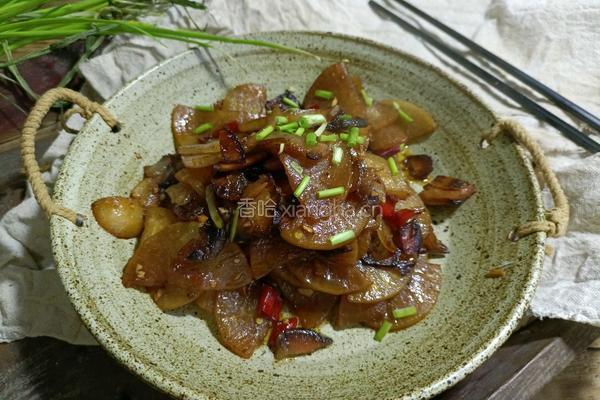 酱油肉炒萝卜片的做法图解11