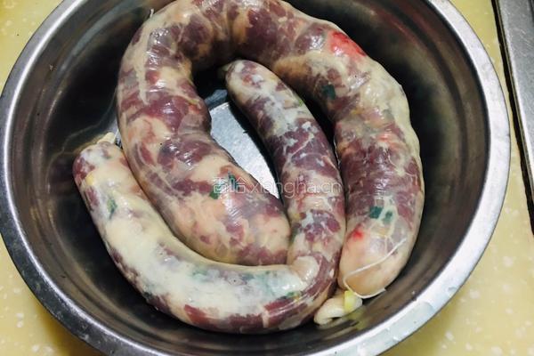 节日热菜——羊肉肠的做法图解6