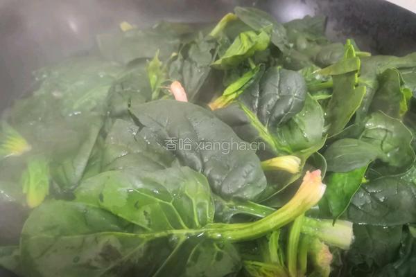 粉丝鸡蛋拌菠菜的做法图解2