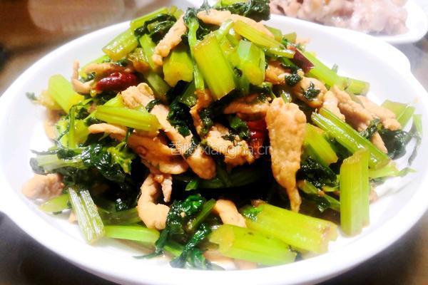 芹菜炒肉的做法图解5
