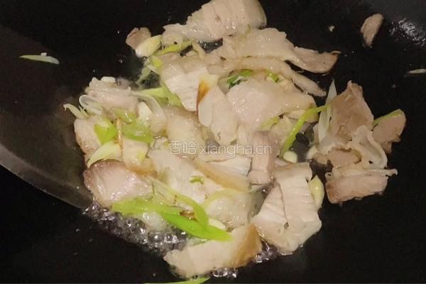 五花肉炒扁豆的做法图解5