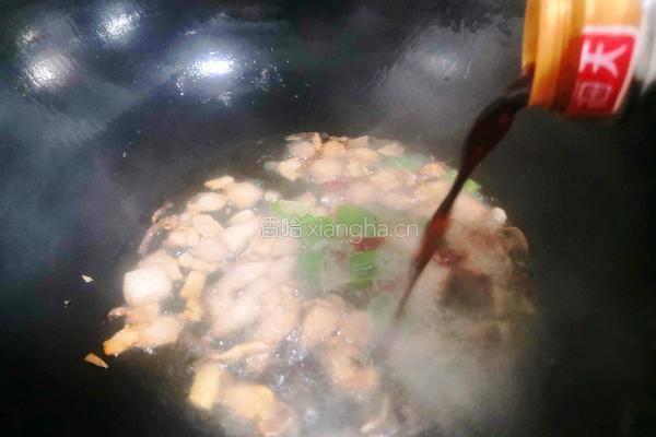 菜花炒肉的做法图解5