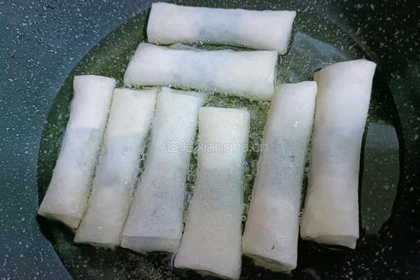 炸春卷的做法图解7