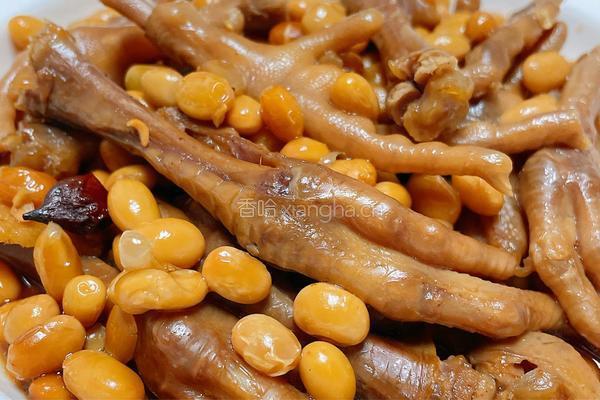 鸡爪焖黄豆的做法图解10