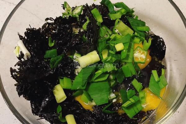 紫菜蛋饼的做法图解4