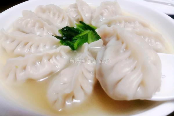 年夜饭翡翠柳叶饺子的做法图解5