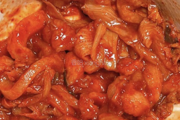 香香减脂泡菜鸡肉饼的做法图解1