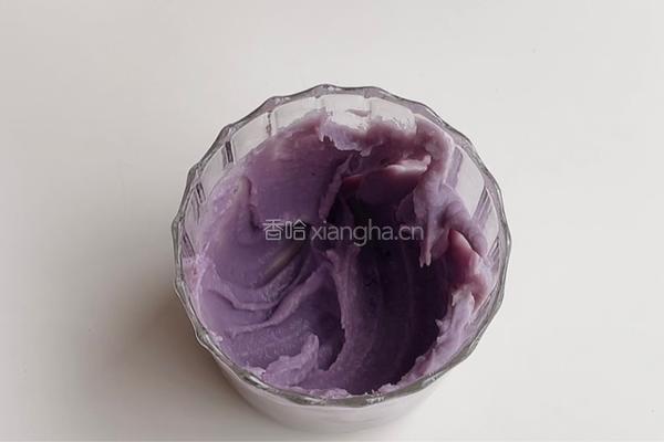 紫芋泥咖啡奶咖的做法图解3