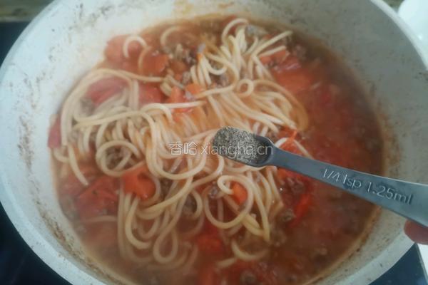 番茄牛肉意面的做法图解9