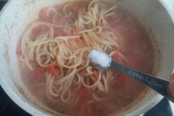 番茄牛肉意面的做法图解10