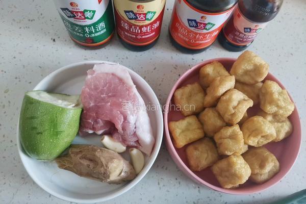 豆泡酿肉的做法图解1