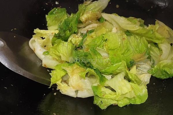 蒜蓉酱炒生菜的做法图解7