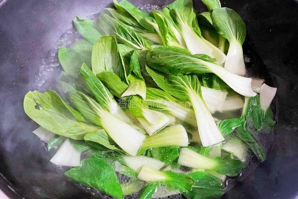 香菇炒油菜的做法图解5