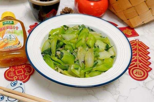 蒜香芥菜的做法图解10