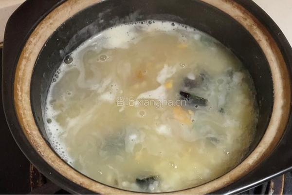 芥菜菜脯粥的做法图解5