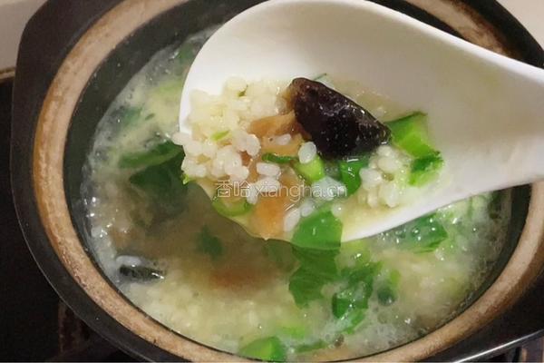 芥菜菜脯粥的做法图解9